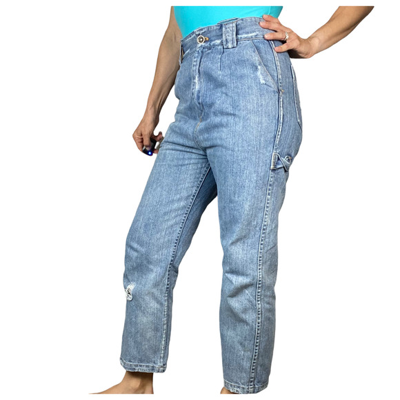 Sea New York Wide Leg Baggy Carpenter 90s Y2K Jeans Size 2 - Picture 1 of 15